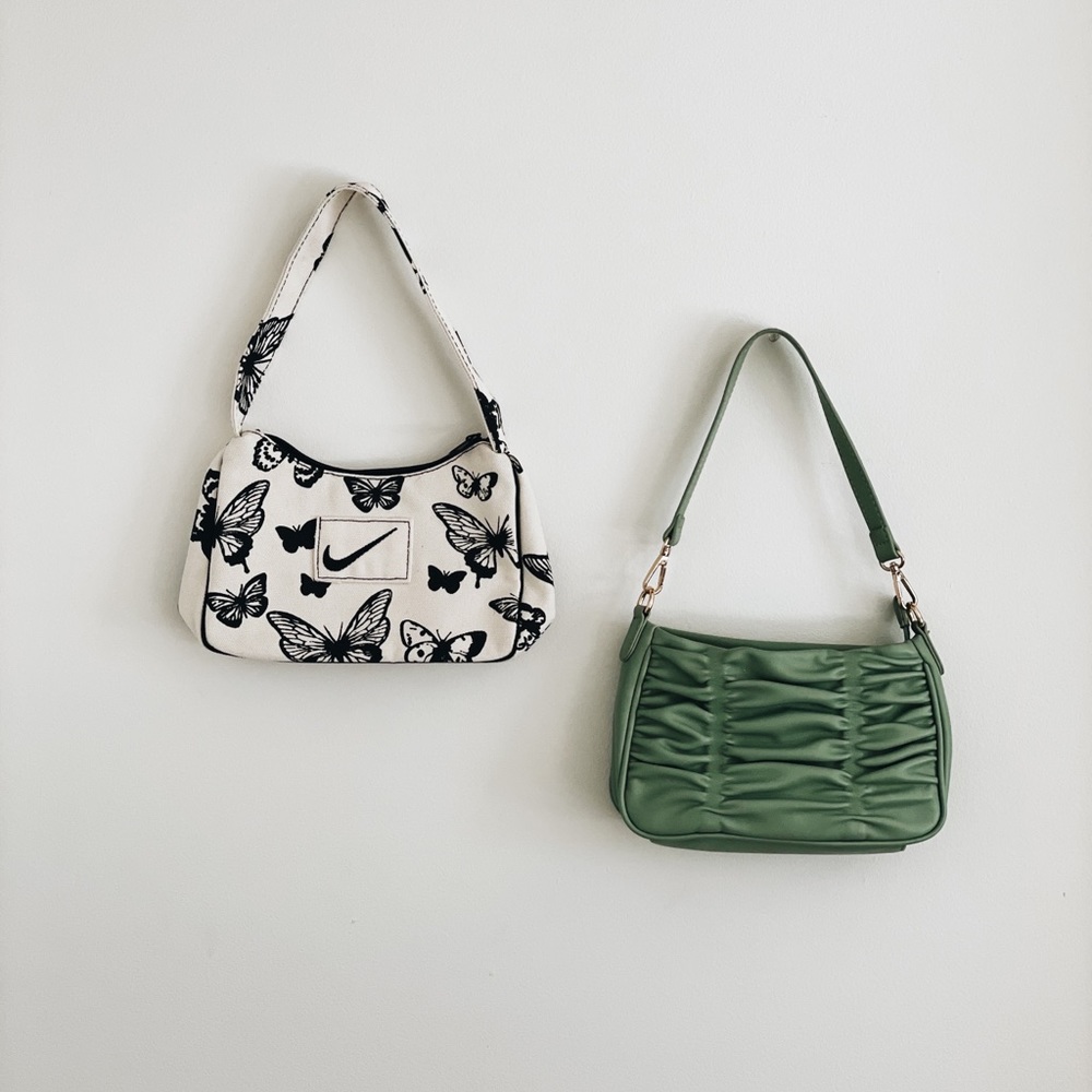 Butterfly Bag With Nike Logo AND Sage Green Urban expressions bag